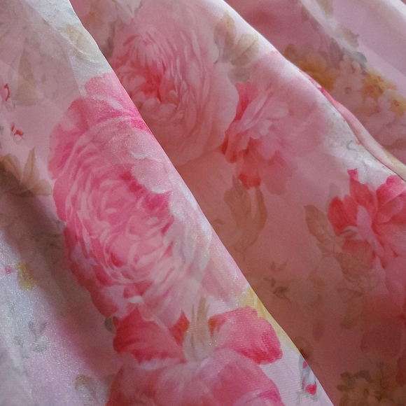 NWOT Selkie Maison Amory x Free People Floral Sheer Ruffle Midi Dress - Picture 6 of 10